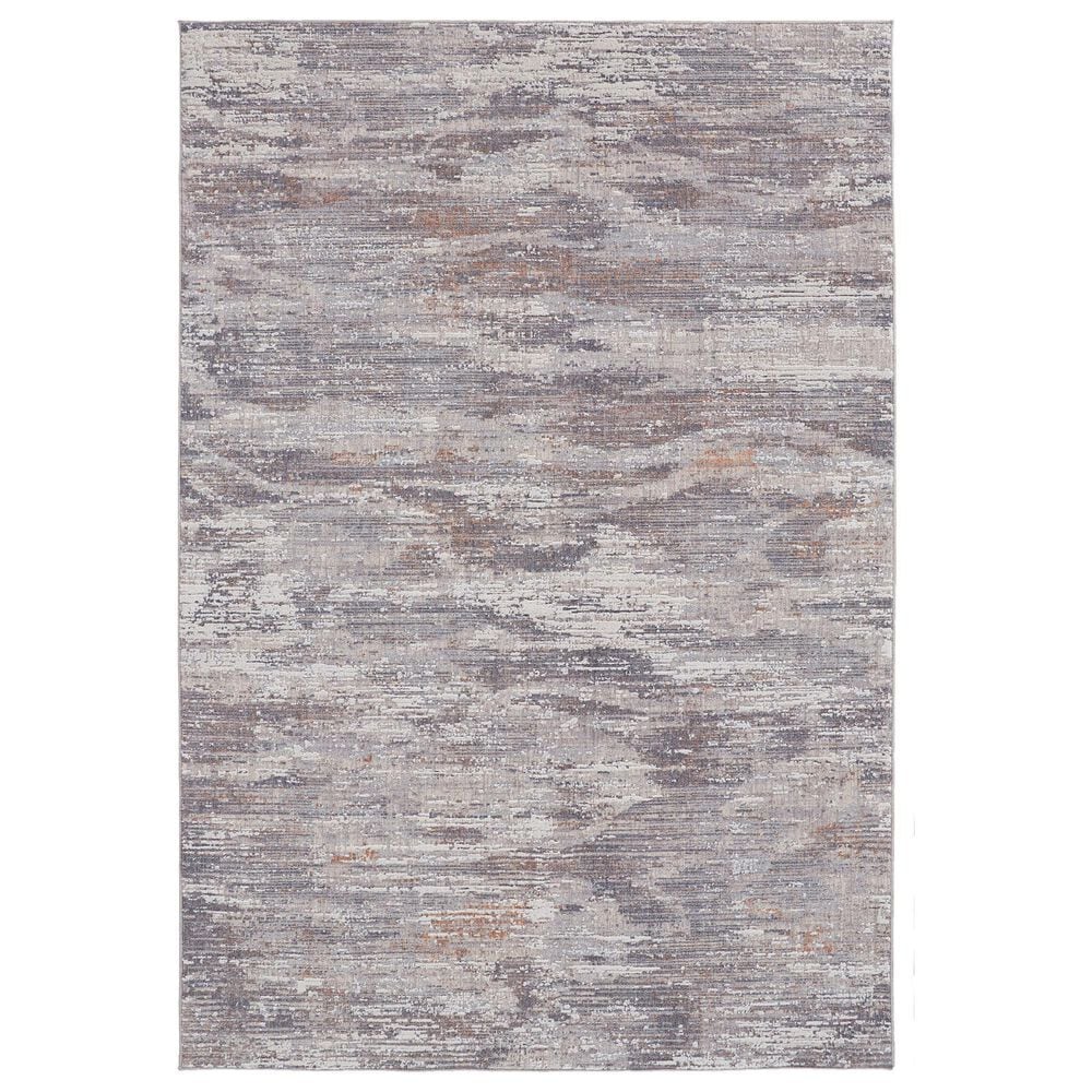 Feizy Lennon 4" x 6" Gray and Multicolor Area Rug, , large