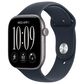 Apple Watch Series 12 (GPS) 46mm Space Gray Aluminum Case with Navy Blue Sport Band - S/M, , large