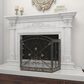 Maple and Jade 52" x 31" Fireplace Screen in Black, , large
