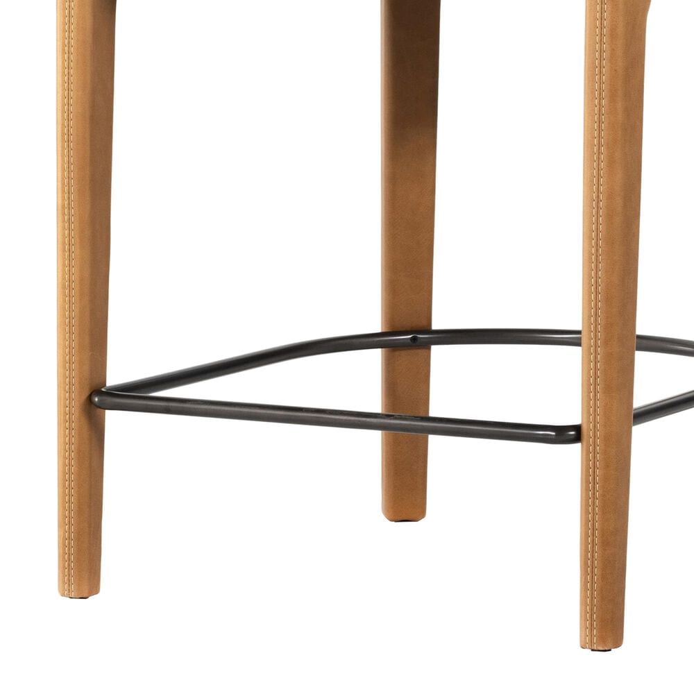Four Hands Hawkins Top Grain Leather Counter Stool in Sonoma Butterscotch, , large