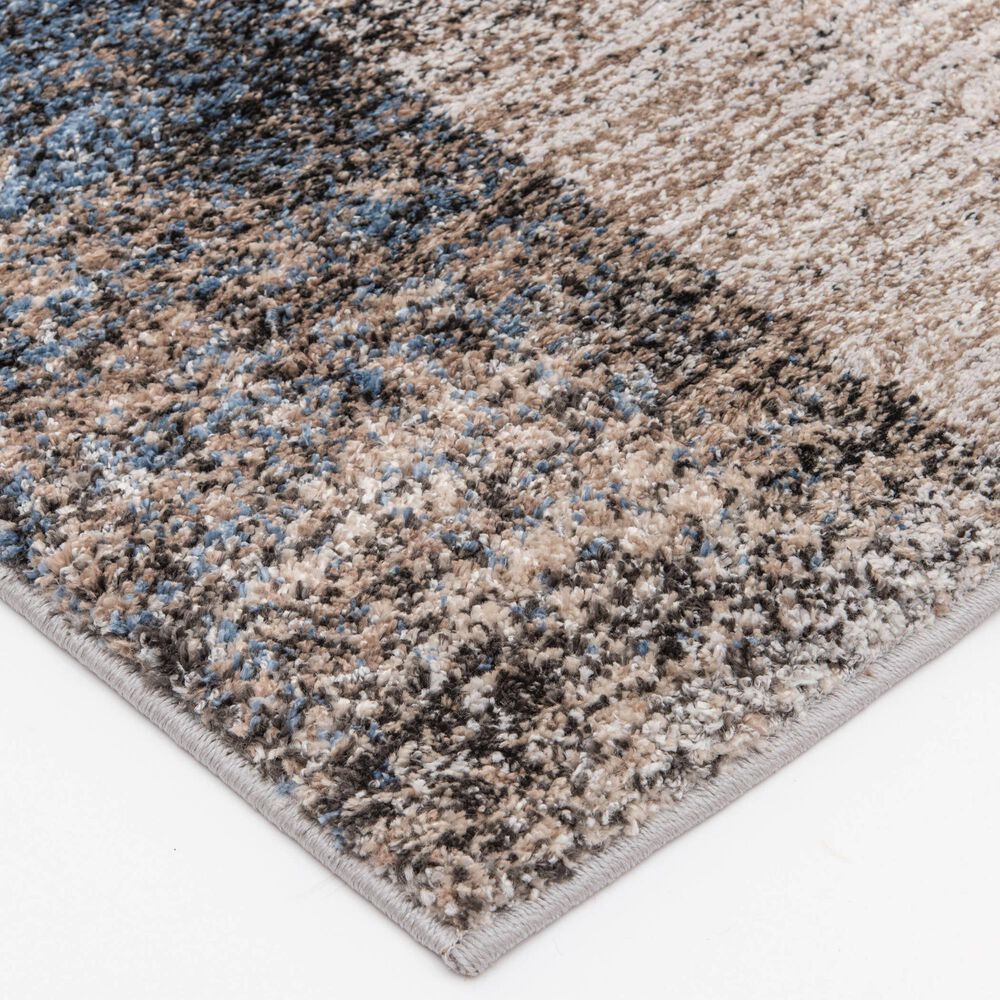 Central Oriental Structures Torrent Georgia Rain 5&#39; x 7&#39;6&quot; Multicolor and Dusk Area Rug, , large