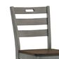 Furniture of America Kermit Counter Chair in Oak/Light Gray (Set of 2), , large