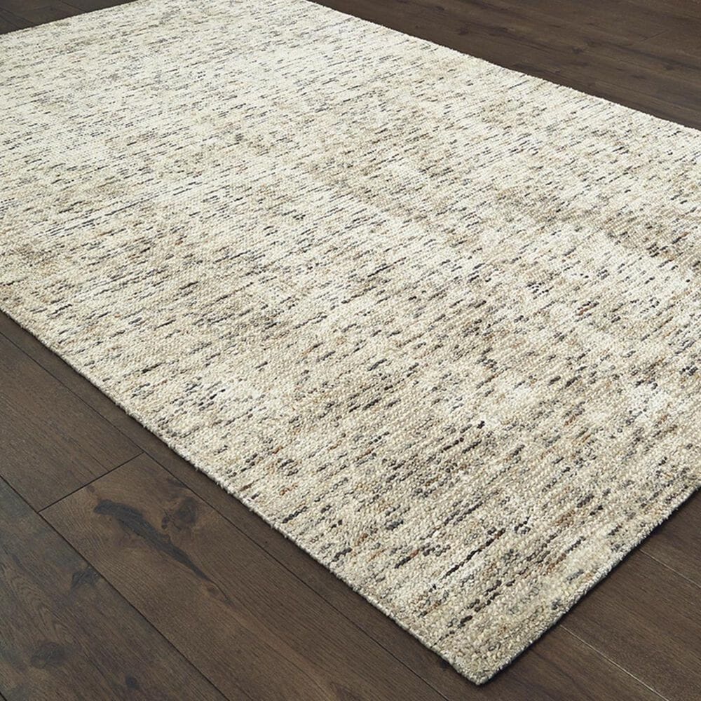 Oriental Weavers Lucent 45908 8" x 10" Ivory and Sand Area Rug, , large