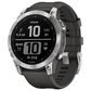Garmin Fenix 7 Standard Edition Smartwatch in Silver with Graphite Band, , large