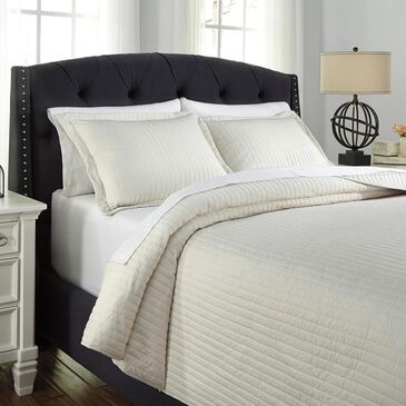 Signature Design by Ashley Raleda 3-Piece Queen Coverlet Set in Buff, , large