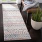 Safavieh Madison MAD798B 2"3" x 10" Ivory and Navy Runner, , large