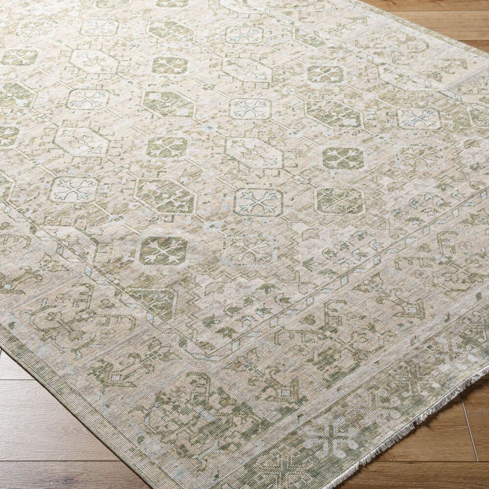 Surya Once Upon a Time Tan, Olive, Light Olive, Light Gray and Pale Blue 8&#39;10&quot; x 11&#39;10&quot; Area Rug, , large