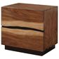 Hearth and Haven 2-Drawer Nightstand in Smokey Walnut and Coffee Bean, , large