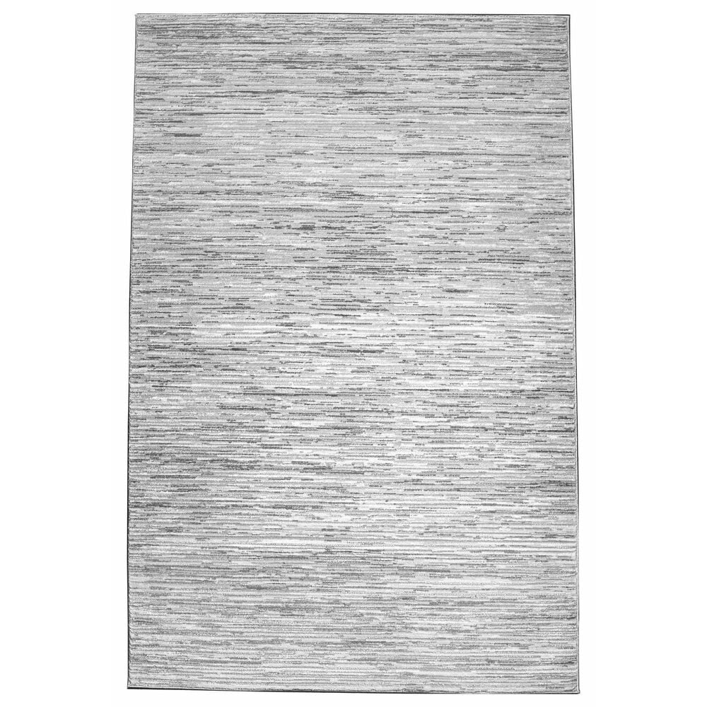 Radici USA Davide Striped 7"10" x 10"6" Grey Area Rug, , large