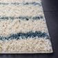 Safavieh Venus Shag VNS603L 5"3" x 7"6" Turquoise and Ivory Area Rug, , large