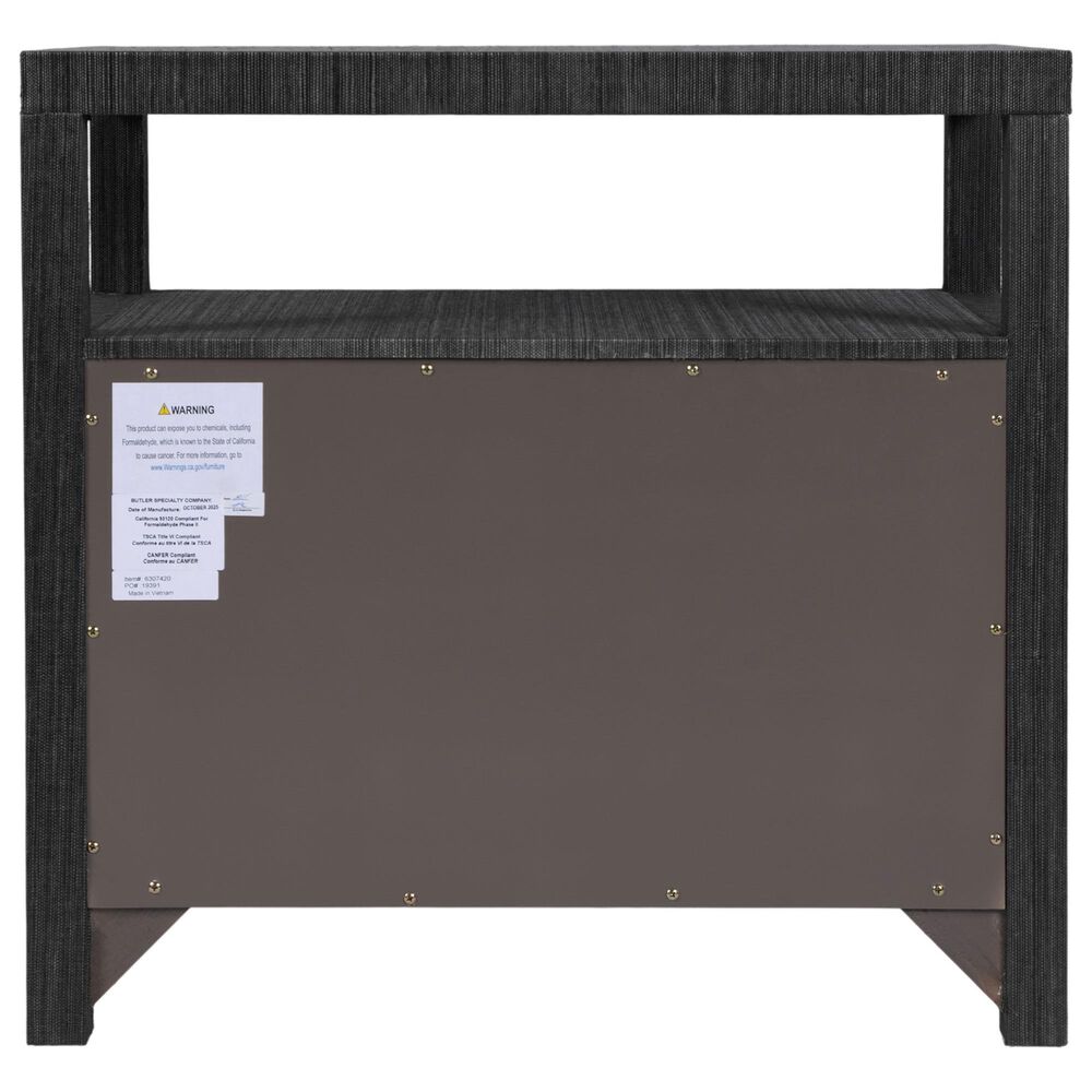Butler Specialty Company Nora 2-Drawer Nightstand in Charcoal Gray, , large