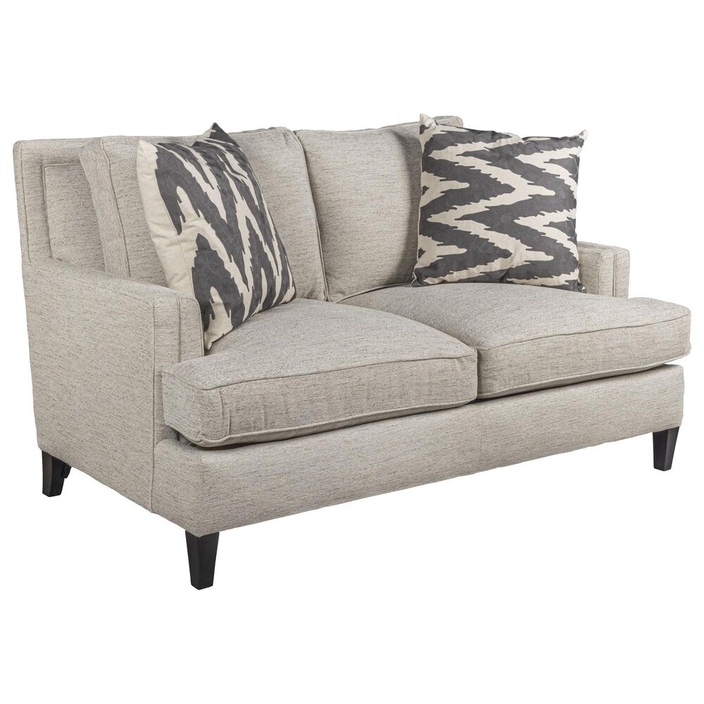 Bernhardt Addison Stationary Loveseat in White and Cream, , large