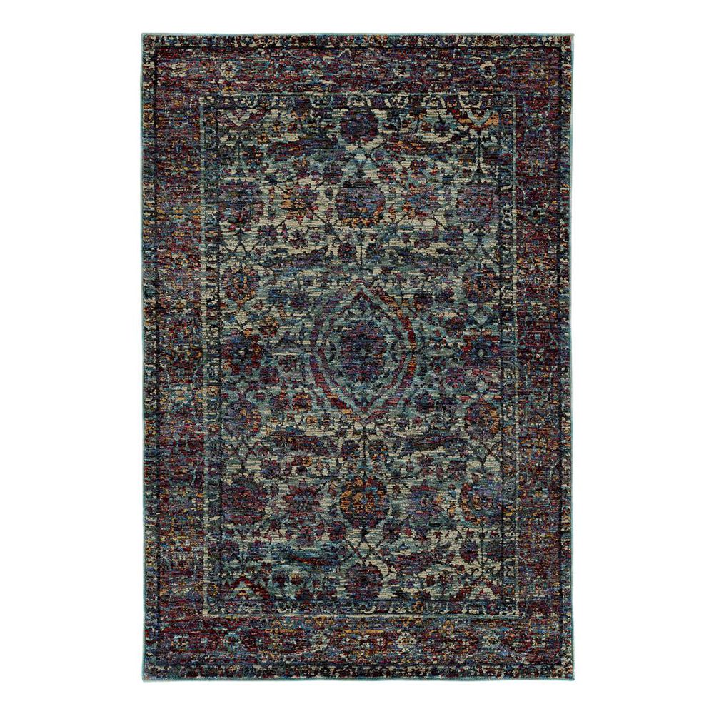 Oriental Weavers Andorra 6846B 7"10" x 10"10" Blue Area Rug, , large