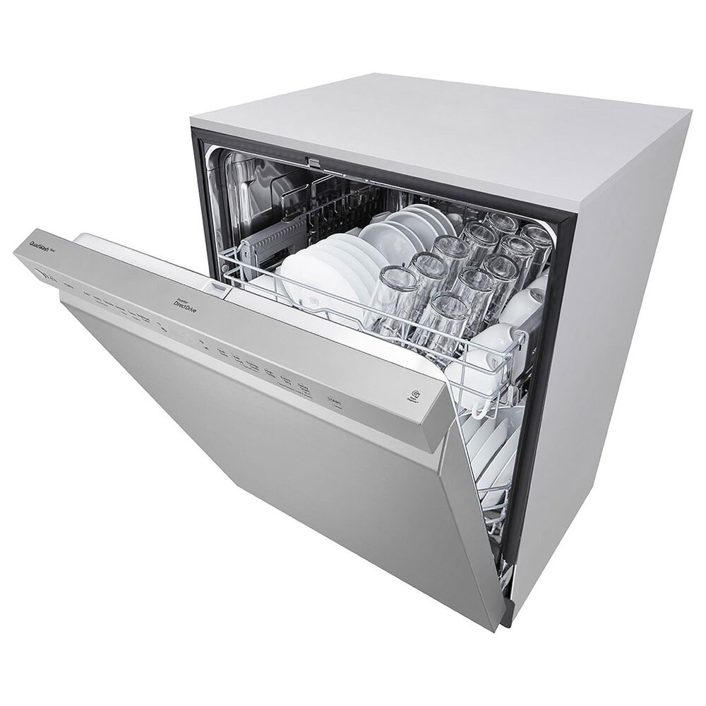 LG 24&quot; Front Control Smart Dishwasher in Stainless Steel, , large
