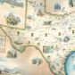 Xplorer Maps Texas Map Pouch Tote Bag in Multicolor, , large