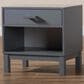 Baxton Studio Deirdre 1-Drawer Nightstand in Grey, , large
