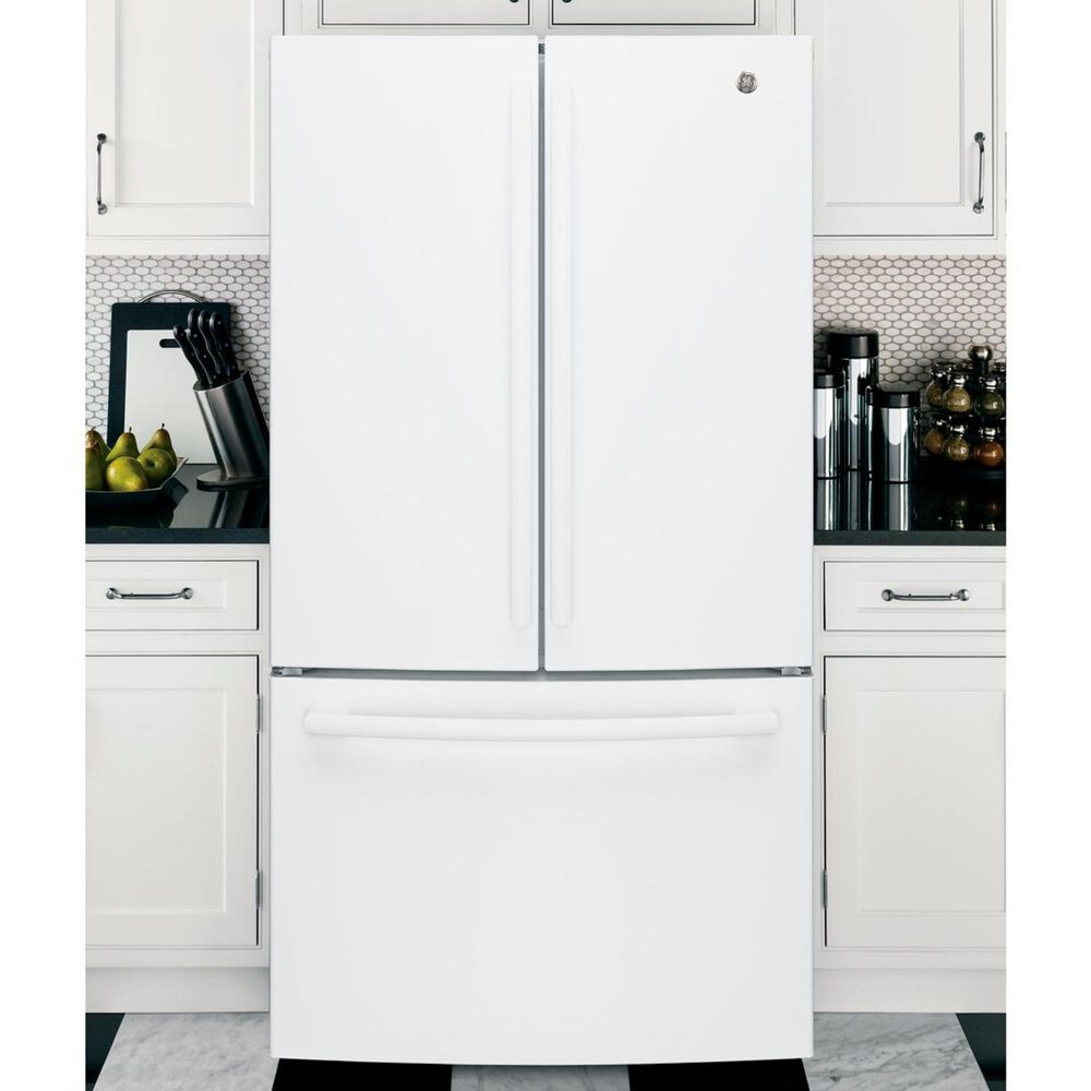 GE Appliances 27.0 Cu. Ft. 3-Door French-Door Refrigerator Energy Star In White, , large