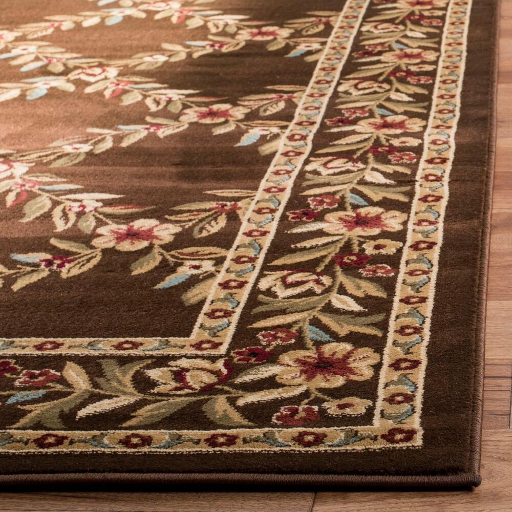 Safavieh Lyndhurst LNH557 6&#39;7&quot; Square Brown Area Rug, , large