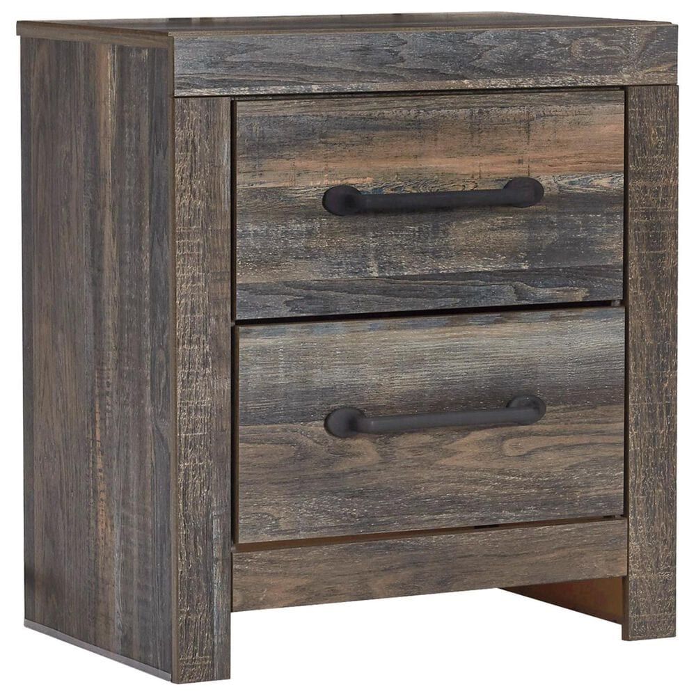 Ashley Drystan 4 Piece Twin Storage Bed Set in Rustic Brown, , large