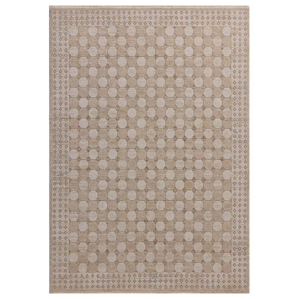 Amber Lewis x Loloi Cali 5"3" x 7"6" Taupe and Natural Area Rug, , large