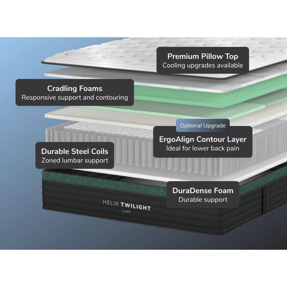 Helix Twilight Luxe Twin XL Mattress, , large