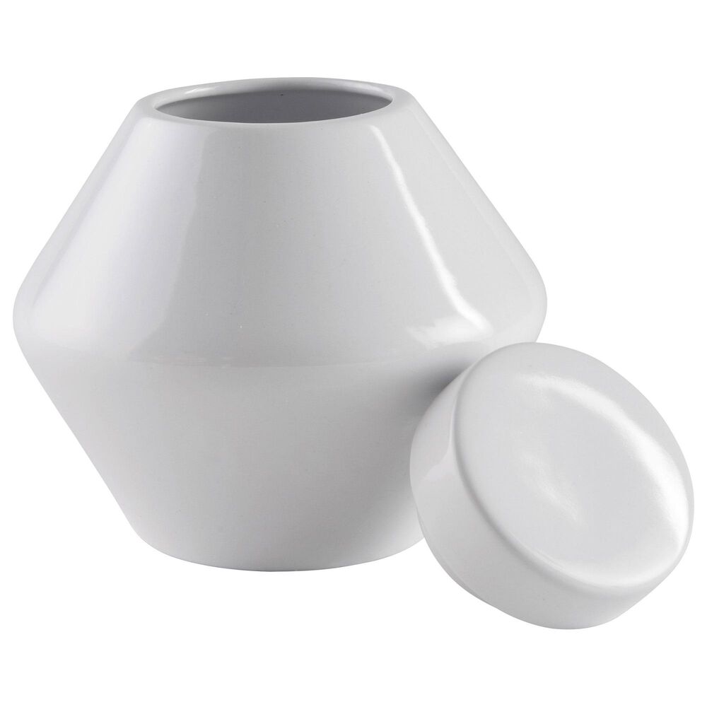 Ashley Domina Small Jar in White, , large