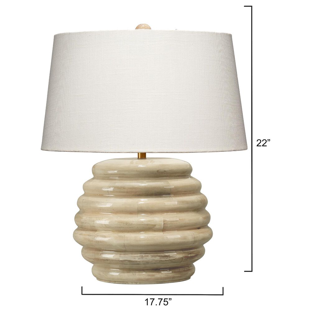 Splendor Living Ridgewood Table Lamp in Natural and Antique Brass, , large