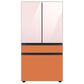 Samsung Bespoke 4-Door French Door Refrigerator Middle Panel in Clementine Glass, , large