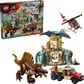LEGO Jurassic World - Spinosaurus with Quetzalcoatlus Air Mission Building Set in Pearl Gold, Olive Green and Dark Orange, , large