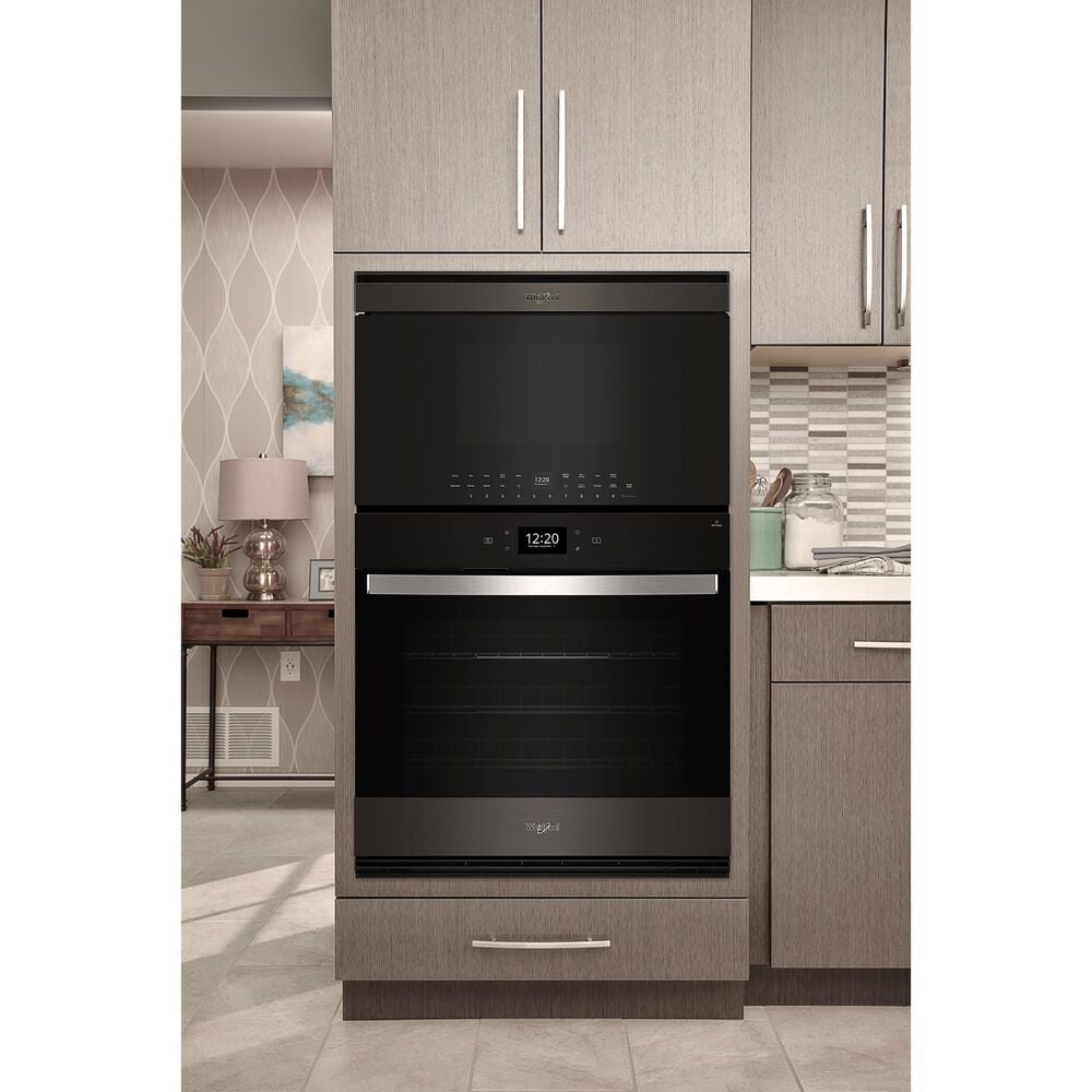 Whirlpool 1.1 Cu. Ft. Built-In Smart Multifunctional Microwave Oven with Air Fry in Black Stainless Steel, , large