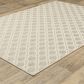 ROW by Oriental Weavers Zarina Ivory and Beige 5"3" x 7"3" Indoor/Outdoor Area Rug, , large