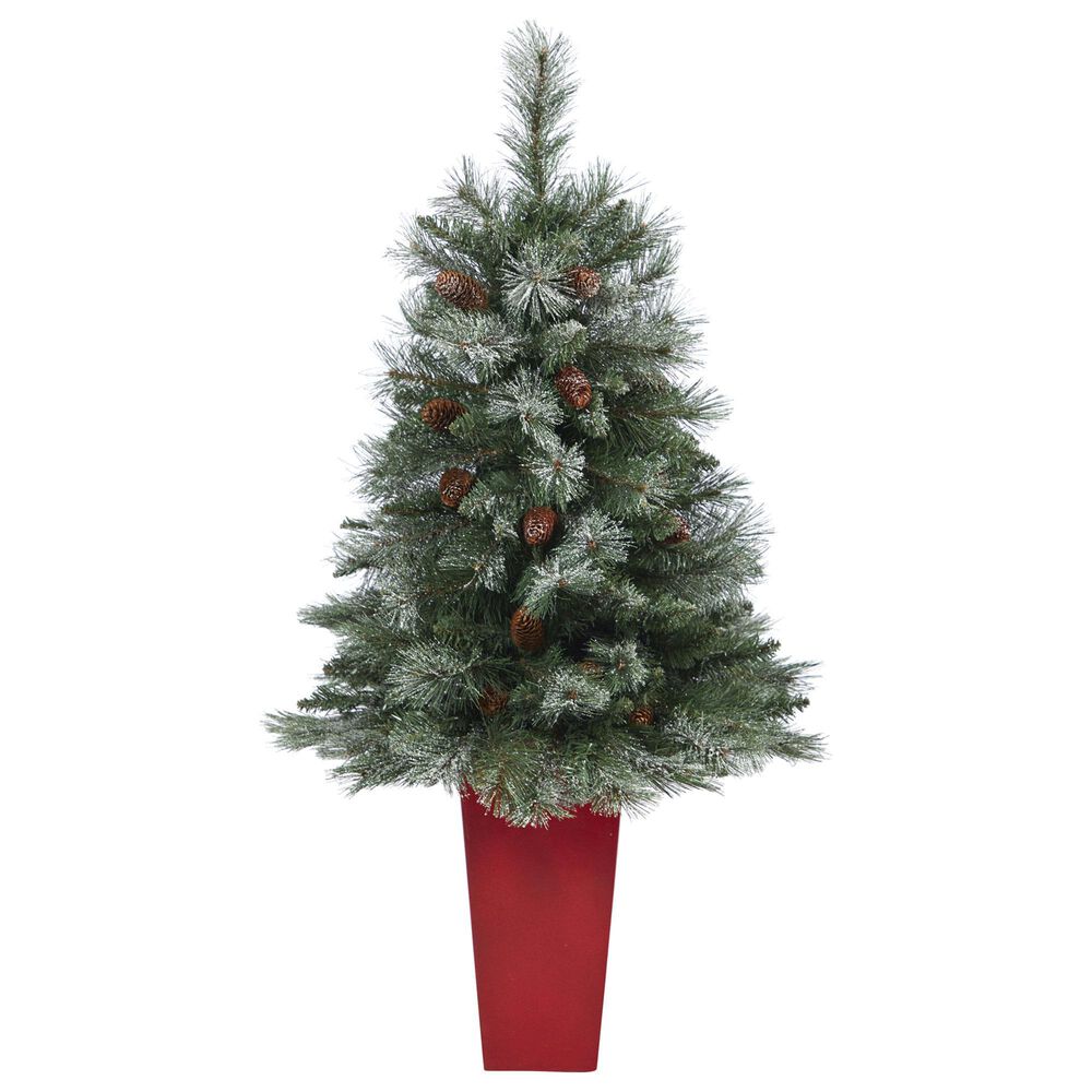 Nearly Natural Inc 44" Snowed French Alps Mountain Pine Artificial