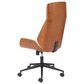 Zuo Modern Flex High Back Office Chair with White Faux Leather in Black and Walnut, , large