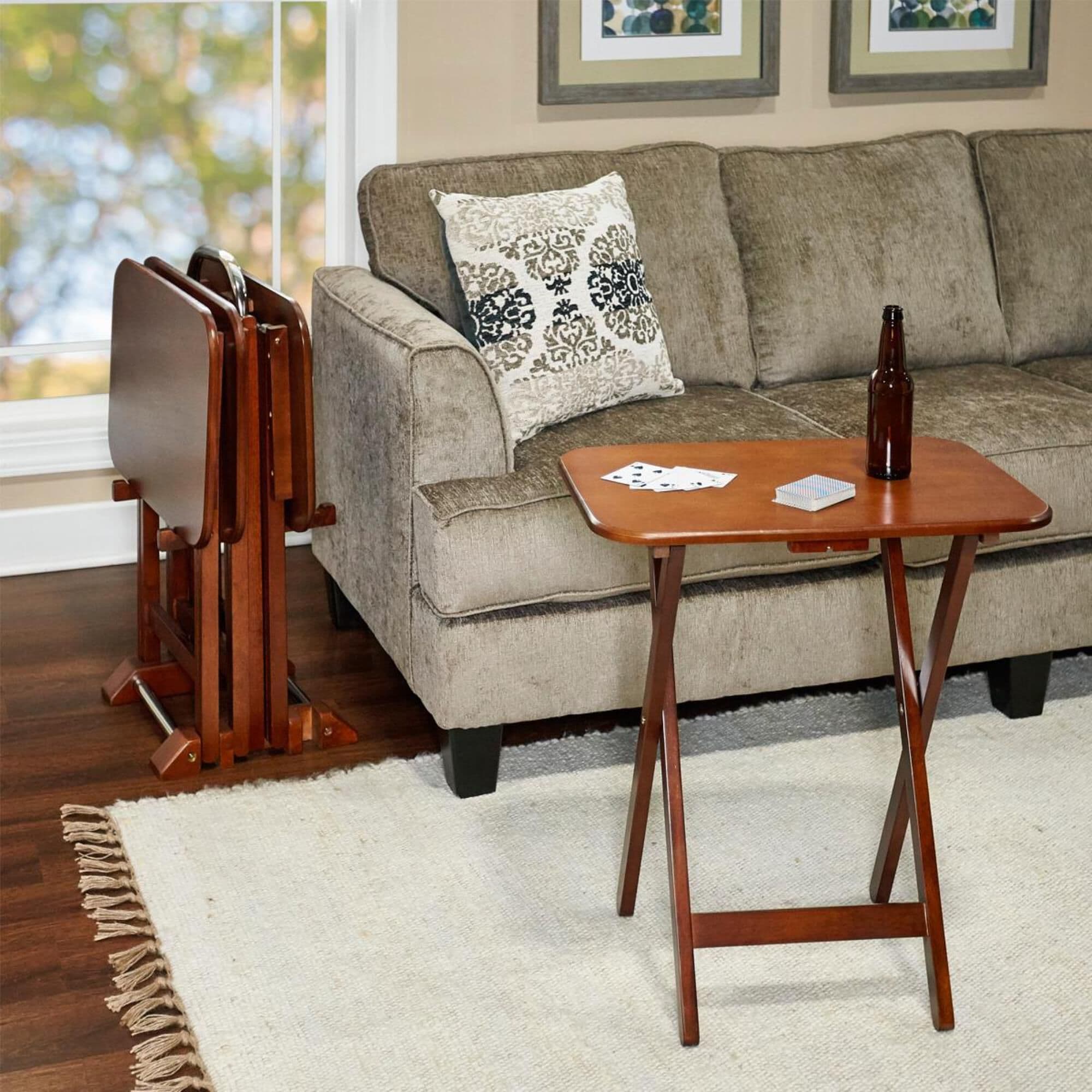 Large tv new arrivals table tray