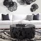Phillips Collection Teak Chunk Round Coffee Table in Black, , large