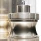 Hunter Lenlock 1-Light Wall Sconce with Seeded Shade in Brushed Nickel, , large