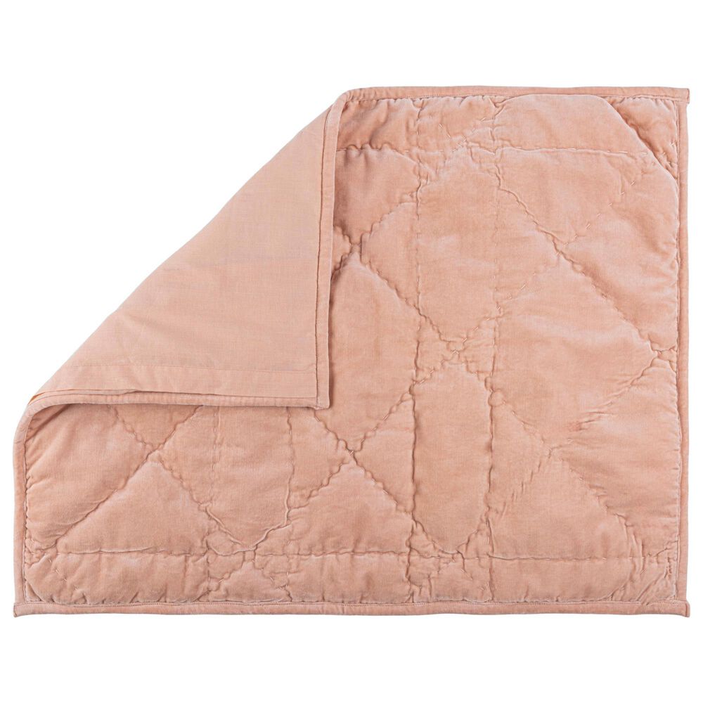 Timberlake 2-Piece Velvet Twin Quilt Set in Pink, , large