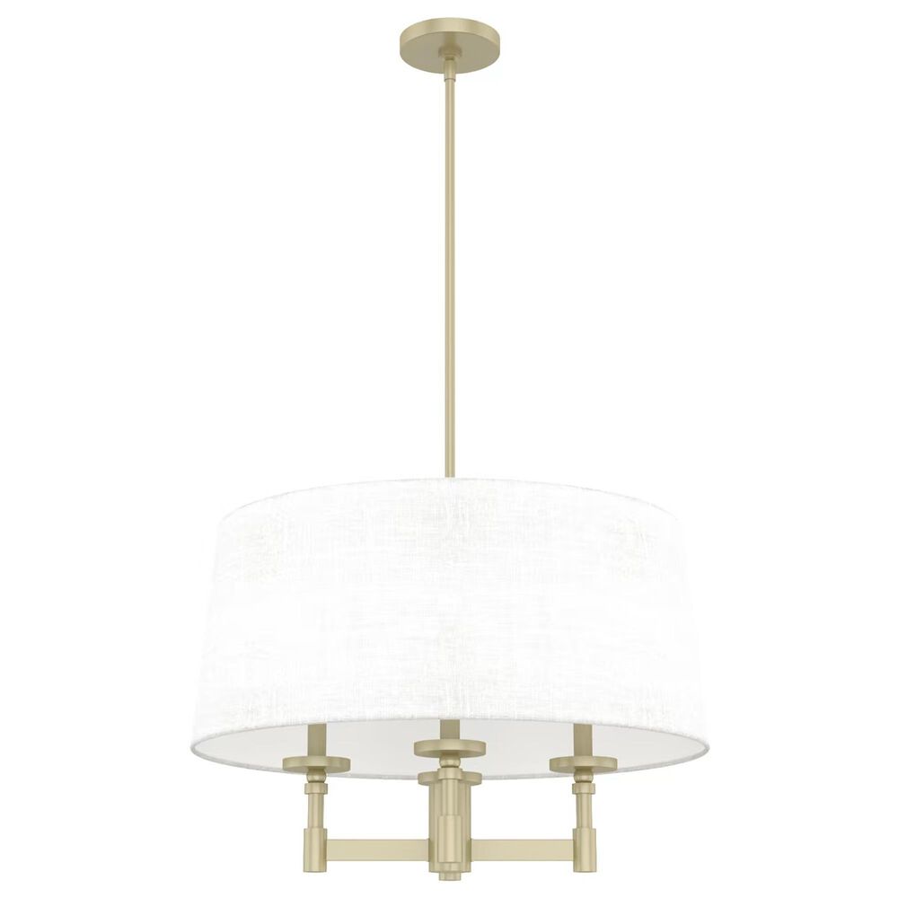 Hunter Briargrove 4-Light Chandelier in Painted Modern Brass, , large