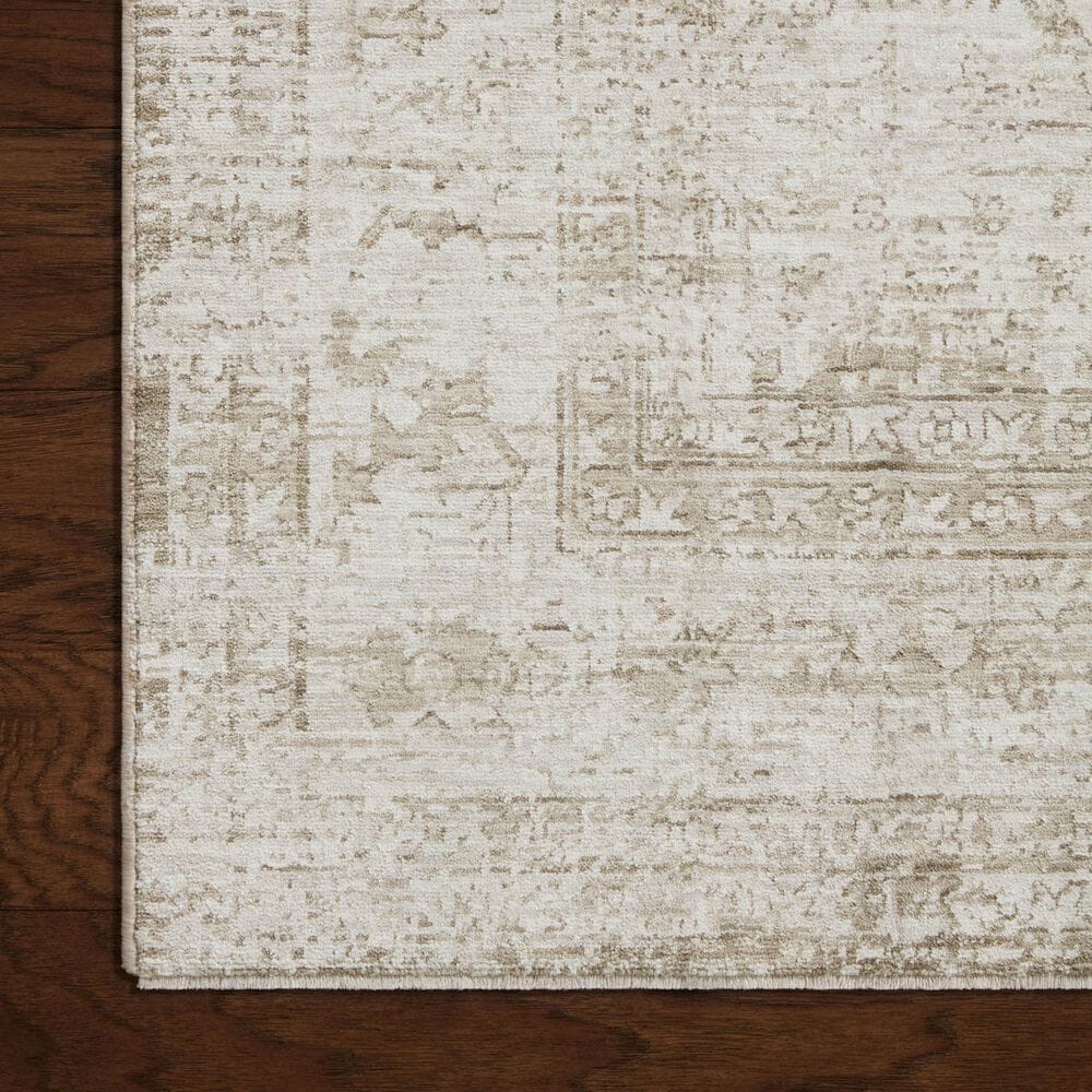 Amber Lewis x Loloi Honora Ivory and Natural 5&#39;3&quot; x 7&#39;9&quot; Area Rug, , large
