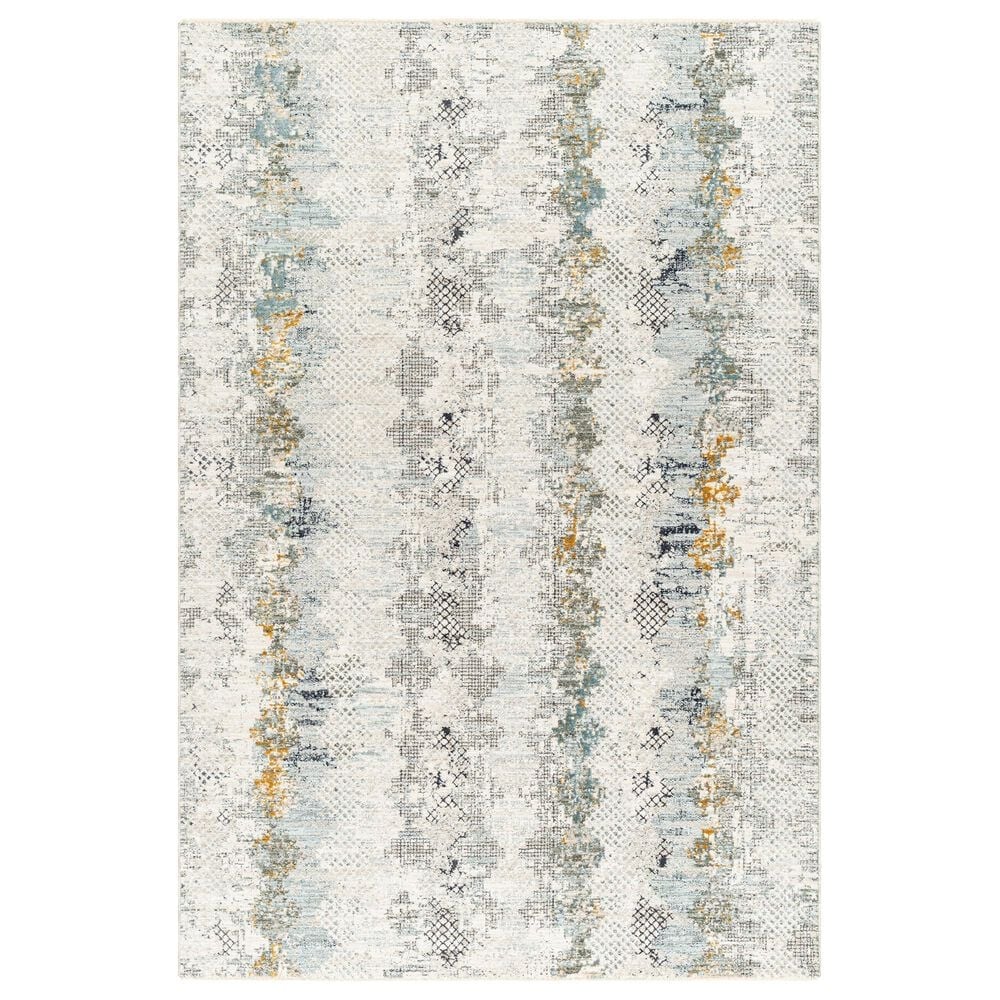 Surya Dresden Off-White, Taupe, Dusty Sage, Ink Blue, Light Gray and Deep Teal 12&#39; x 15&#39; Area Rug, , large