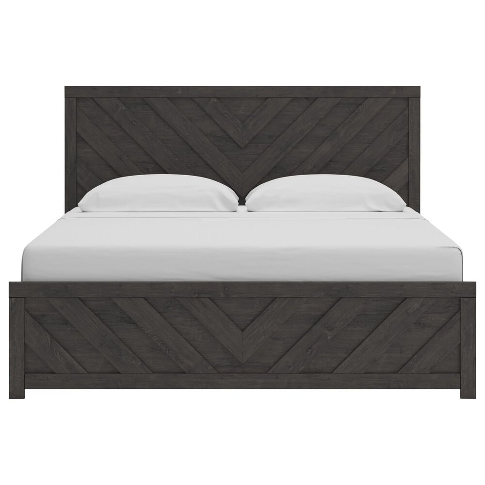 Ashley Prendonea 4-Piece King Bedroom Set in Dark Charcoal, , large