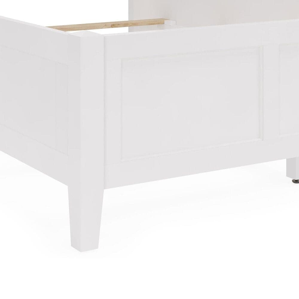 Urban Home Grace Eastern King Panel Bed in Snowfall White, , large
