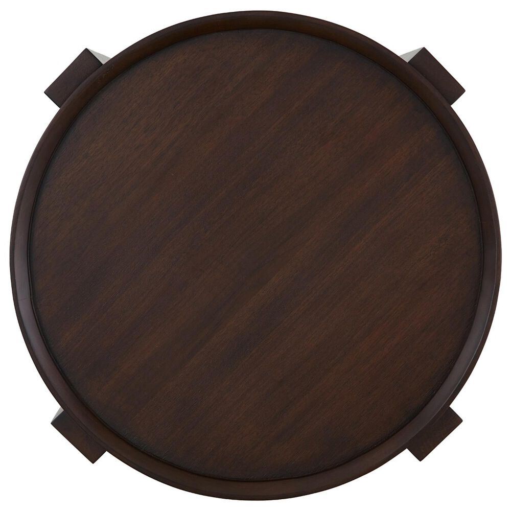 Riverside Furniture Walnut Park Chairside Table in Dark Walnut, , large