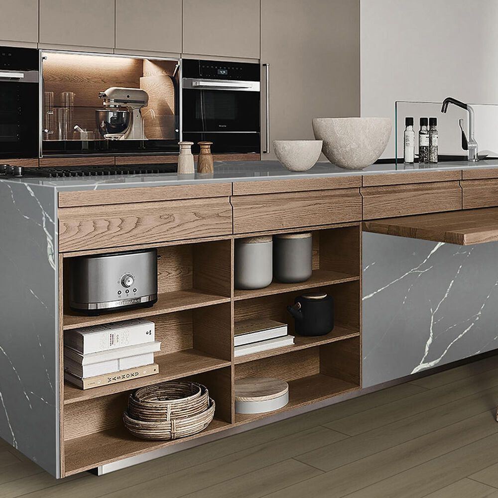 NFM Custom Countertops Calacatta Laza Grigio 3cm Quartz Countertop, , large