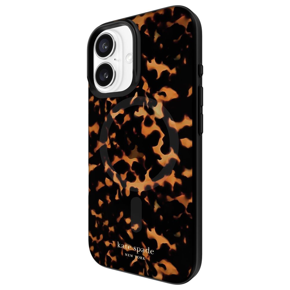 Kate Spade Protective MagSafe Case for iPhone 16 in Tortoiseshell, , large