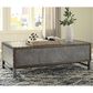 Ashley Derrylin Lift Top Coffee Table in Bronze and Brown, , large