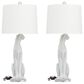 Maple and Jade Polystone Glam Table Lamp in White, , large