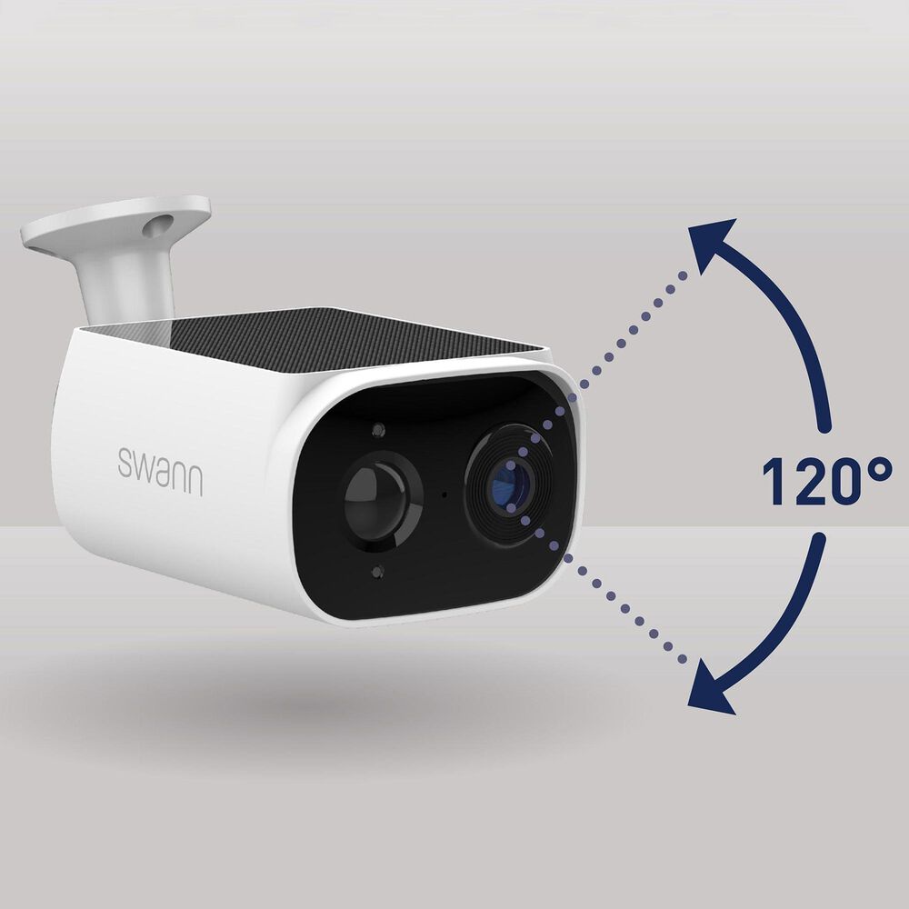 Swann EVO Solar 2K Outdoor Wi-Fi Security Camera in White, , large