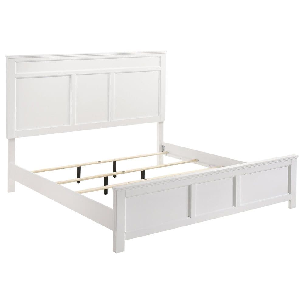 New Heritage Design Andover 4 Piece Queen Bedroom Set in White, , large
