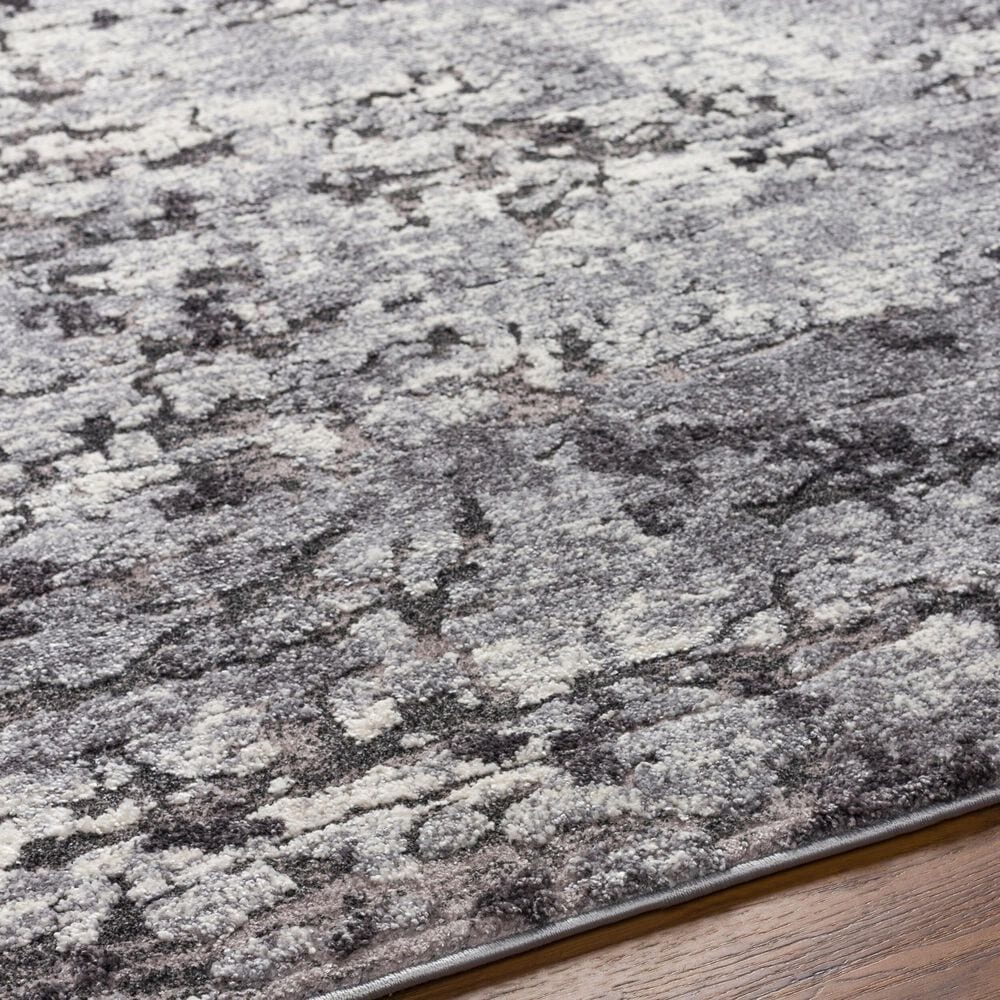 Surya Tuscany TUS-2310 Gray, Charcoal, Black and Ivory 8&#39;10&quot; x 12&#39;2&quot; Area Rug, , large